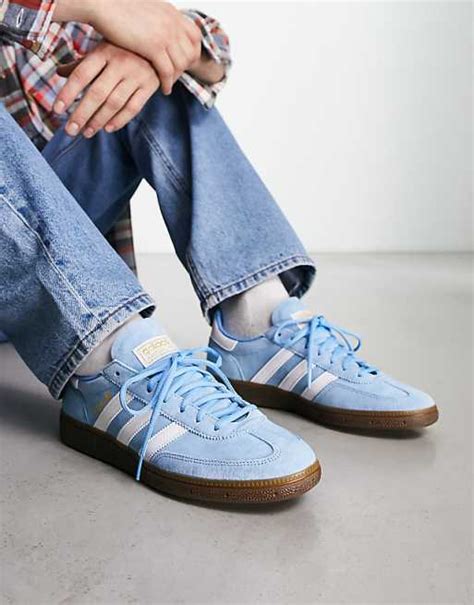 adidas light blue handball spezial|adidas originals handball spezial blue.